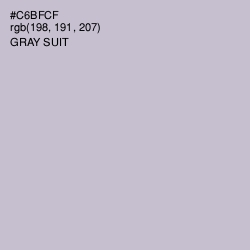 #C6BFCF - Gray Suit Color Image